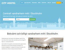 Tablet Screenshot of cityhostel.se